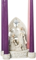 Roman Holidays 32989 Holy Family Candle Holder Papercut Style Figurine