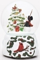 Roman Holidays 33101 100MM Snowman and Bird Musical Glitterdome