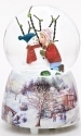 Roman Holidays 33102 Kid With Snowman Musical Glitterdome