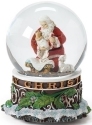 Roman Holidays 35392 100MM Kneeling Santa Musical Glitterdome