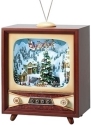 Roman Holidays 35800N Rotating Musical LED TV Ice Skating Scene - No Free Ship