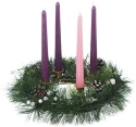 Roman Holidays 35890 Advent Pine Wreath Candle Holder
