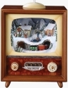 Roman Holidays 36433N Rotating Musical LED TV Train In Tunnel Scene