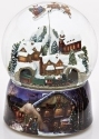 Roman Holidays 37753 150MM Rotating Train and Santa Musical Glitterdome - No Free Ship