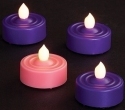 Roman Holidays 37954 LED Advent Tealights With Flicker Flame Set of 4