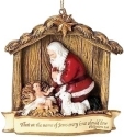 Roman Holidays 39546 Kneeling Santa Ornament