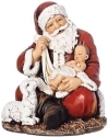 Roman Holidays 633244 Santa Sitting With Baby Figurine