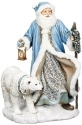 Roman Holidays 633269 LED Blue Santa and Polar Bear - No Free Ship
