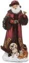 Roman Holidays 633372 Santa With Puppies Figurine