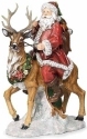 Roman Holidays 633405 Santa With Gifts Riding Reindeer