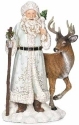 Roman Holidays 633425 Ice Blue Santa Silver Accents and Deer