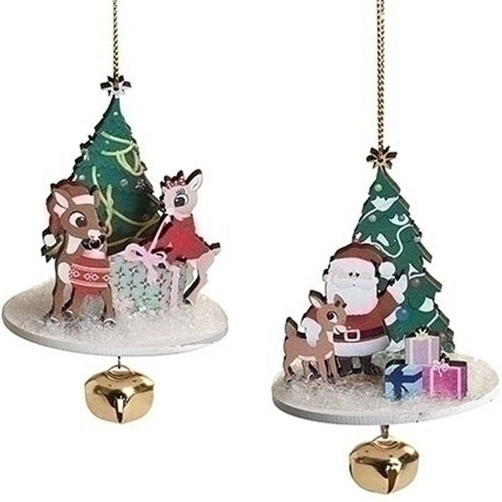 Rudolph by Roman 134107 Set of 2 Rudolph Jingle Ornaments