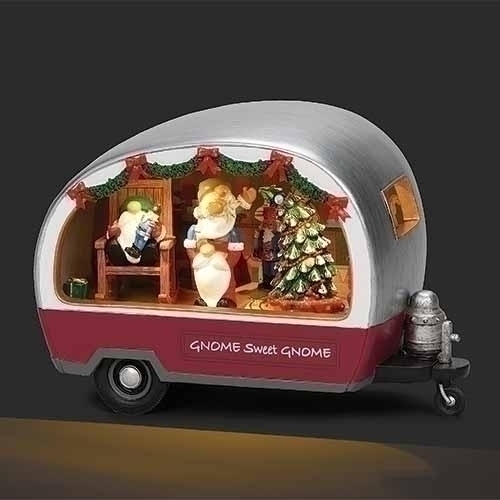 Gnomes by Roman 135305 Musical LED Gnomes In Trailer
