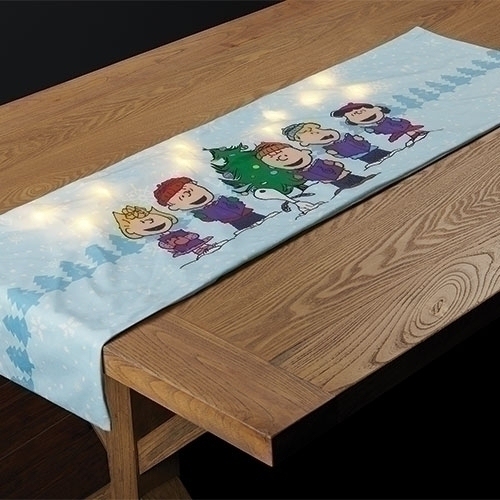 Peanuts by Roman 136007 Peanuts Lighted Table Runner