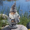 Gnomes by Roman 12467 Gnome with Kettle Pebble Statue