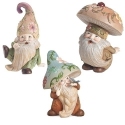 Gnomes by Roman 12937 3 Colorful Critters Assorted Gnome Figurines