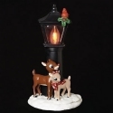 Roman Lights 131642 Rudolph & Clarice Lamp Post Night Light