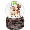 Rudolph by Roman 132507 100MM Clarice and Rudolph Musical Snowglobe