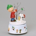 Peanuts by Roman 132508 Peanuts Tree Decorating Windup Musical Figurine