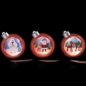 Rudolph by Roman 133868 Santa Bumble and Rudolph set of 3 Glitterballs