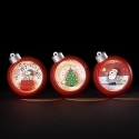 Peanuts by Roman 134753 Set of 3 Assorted LED Peanuts Mini-domes