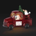 Gnomes by Roman 135146 LED Truck with Gnomes and Christmas Tree In Back