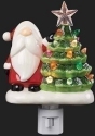 Roman Lights 135427 Vintage Xmas Tree and Gnome Nightlight