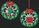 Peanuts by Roman 136006N Set of 2 Peanuts Lighted Wreaths