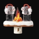 Roman Lights 160140 Ice Cube Campfire Flicker Night Light