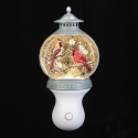 Roman Lights 160155 Cardinal Scene Lantern Swirl Nightlight