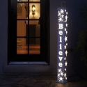 Roman Lights 160164 LED Believe Post Indoor or Outdoor - No Free Ship