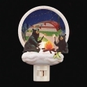 Roman Lights 160177 Black Bear & Camper Disk Night Light