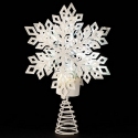 Roman Lights 160252 White LED White Snowflake Tree Topper