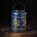 Roman Lights 160266 Solar Light Snowflake Lantern