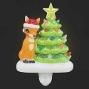 Roman Lights 160296 Rudolph & Vintage Tree Night Light