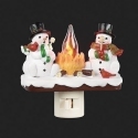 Special Sale SALE160297 Roman Lights 160297 Snowmen By Camp Fire Night Light