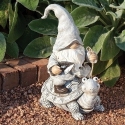 Gnomes by Roman 16332 Gnome Riding Turtle Statue