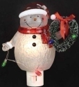 Roman Lights 164015 Snowman With Wreath Nightlight