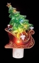 Roman Lights 164085 Sleigh and Christmas Tree Night Light