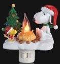 Roman Lights 165013N Snoopy and Woodstock Nightlight