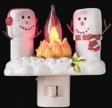 Roman Lights 165115N Marshmallows Campfire Nightlight - Camping Camp