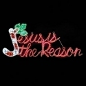 Roman Lights 167012 Jesus Is Reason Red & Green Ropelight - No Free Ship