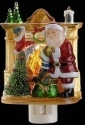 Roman Lights 169942N Santa Fireplace Nightlight