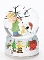 Peanuts by Roman 31011 100MM Charlie Brown and Snoopy Musical Snowglobe