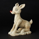 Roman Lights 38207 Solar Rudolph Red Nosed Reindeer Statue - No Free Ship