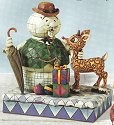 Jim Shore Rudolph Reindeer 4008339 Rudolph and Sam Snowman Figurine