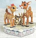 Jim Shore Rudolph Reindeer 4009800 Rudolph and Clarice Figurine