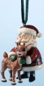 Jim Shore Rudolph Reindeer 4023451 Santa Hugging Rudolph Ornament