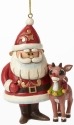 Jim Shore Rudolph Reindeer 4041650 Santa and Rudolph 50th