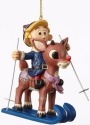 Jim Shore Rudolph Reindeer 4053076 Rudolph and Hermey Ski